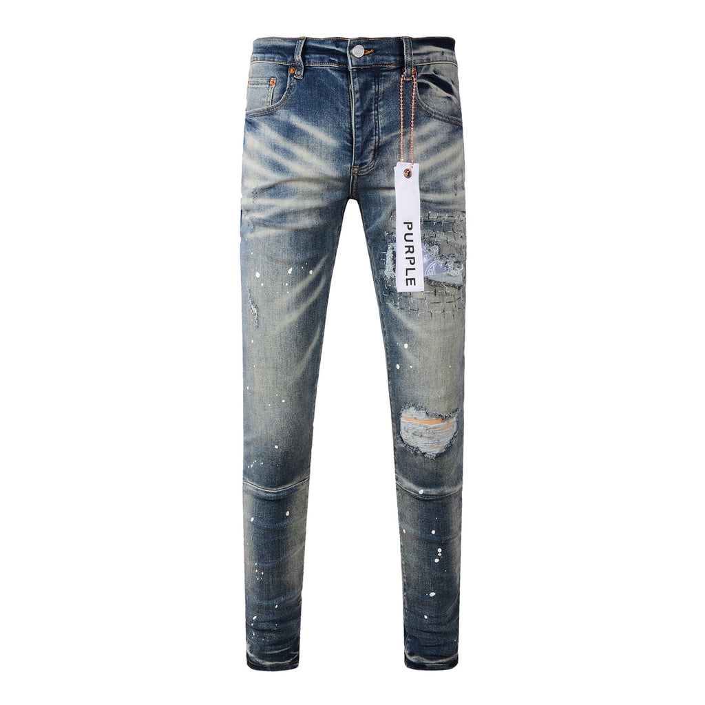Men's Purple Jeans 9025