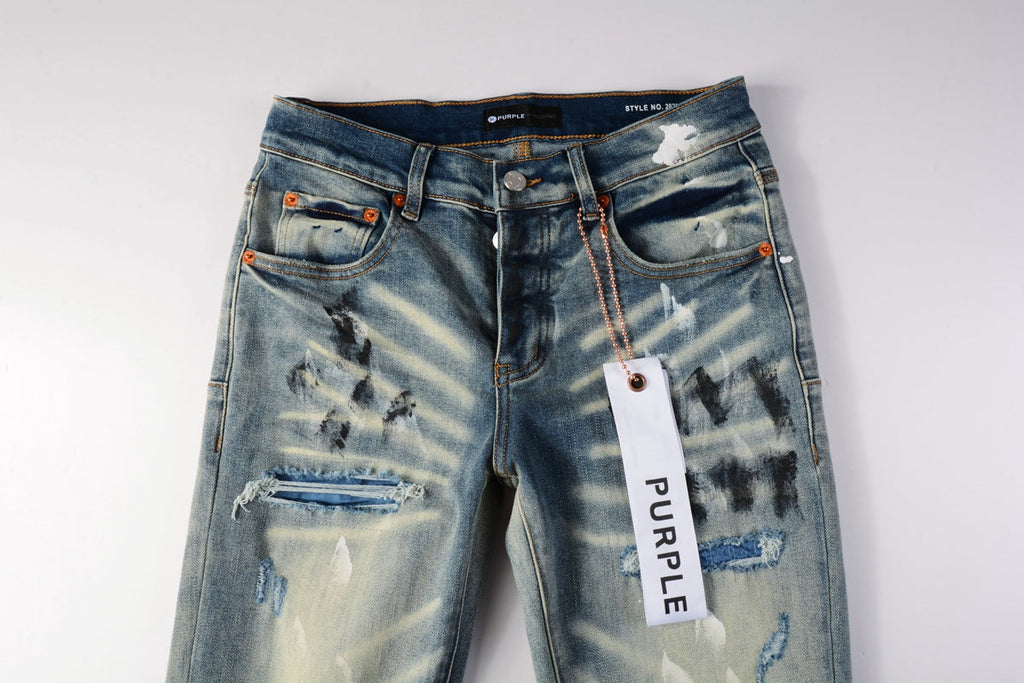 Men's Purple Jeans 9037