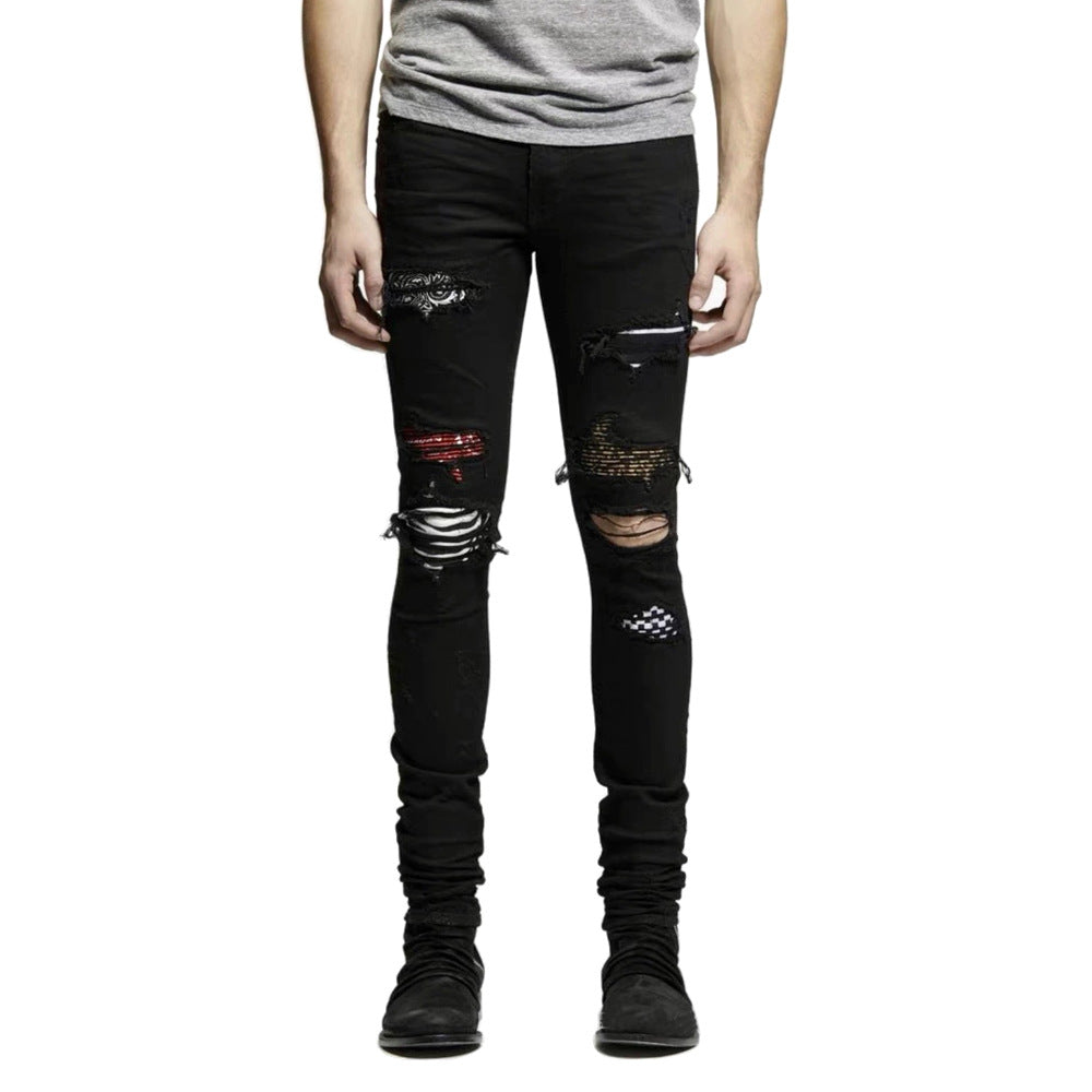 American street fashion jeans