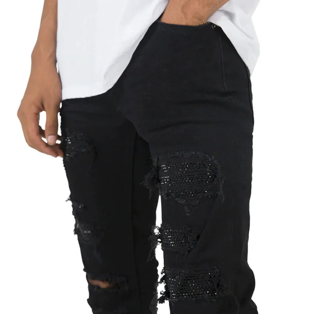 American street fashion jeans